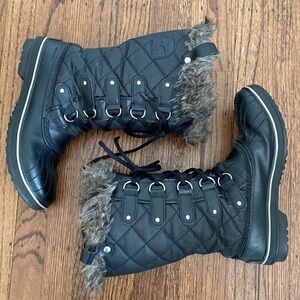 Sorel Tofino Cate black waterproof boots size 10
